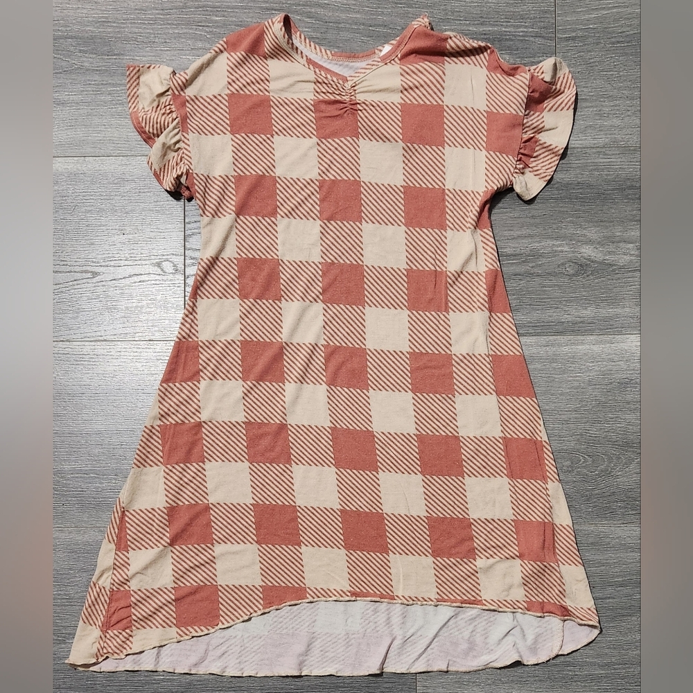 Dot Dot Smile Kids Checkered Nightgown